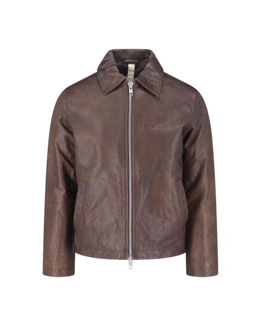 sunflower Brown Jackets Leather for men