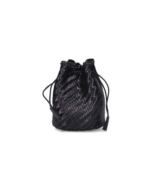Dragon Diffusion Black Pompom Double Jump Bucket Bag