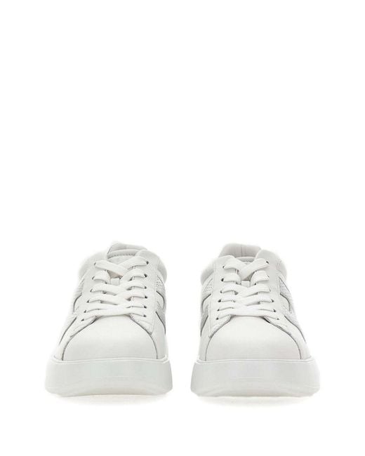 Hogan White Sneakers Outer: Calf Suede