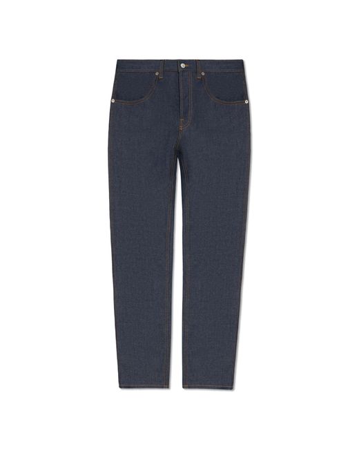 Gucci Blue Jeans With Tapered Legs for men