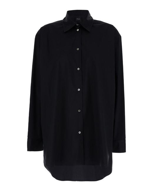 Le Plain Blue Oversized Shirt