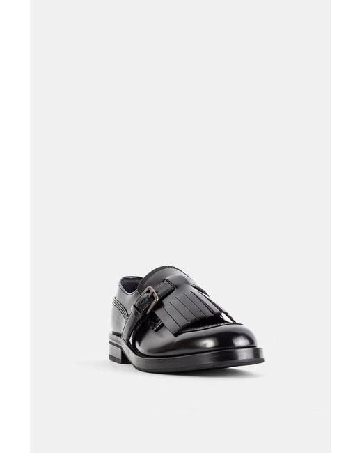 Church's Black Derbies Piper En Cuir De Veau Poli Noir Flat Shoes