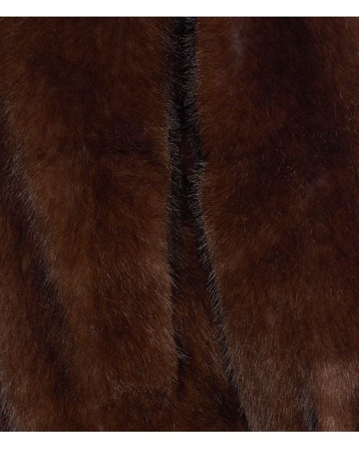 VALENTINI 1972 Brown Eco Fur Zibellino Jacket