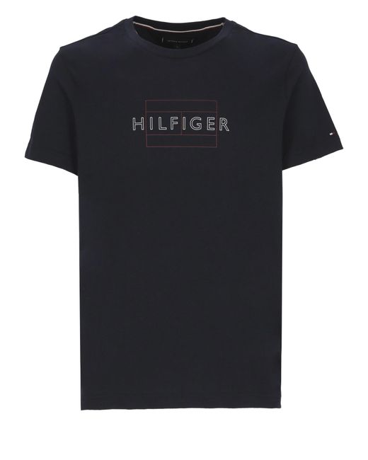 tommy hilfiger flag t shirt mens