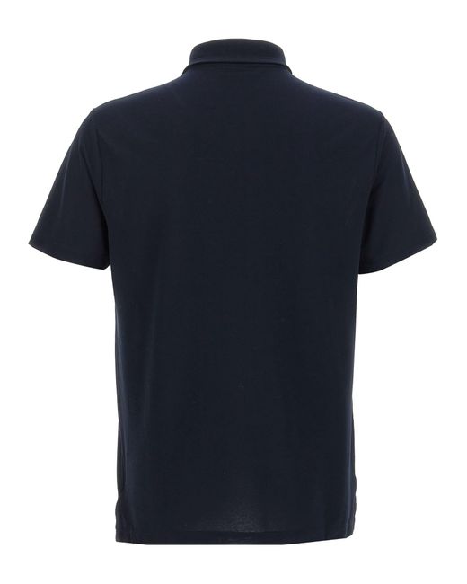 Zanone Blue Ice Cotton Polo Shirt for men