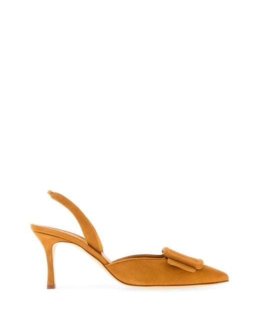 Manolo Blahnik Brown Heeled Shoes