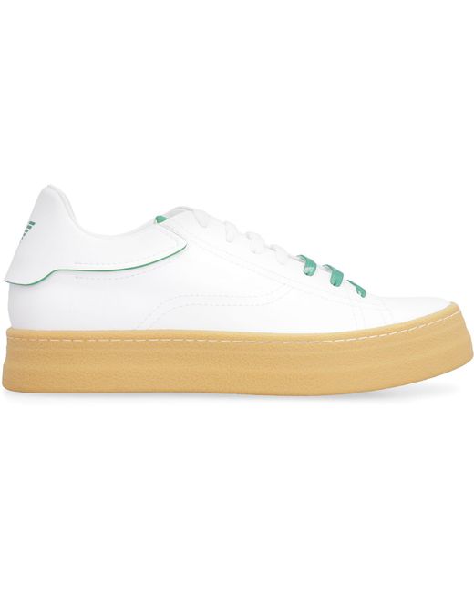 Emporio Armani Sustainability Project - Leather Low-top Sneakers in White  for Men | Lyst