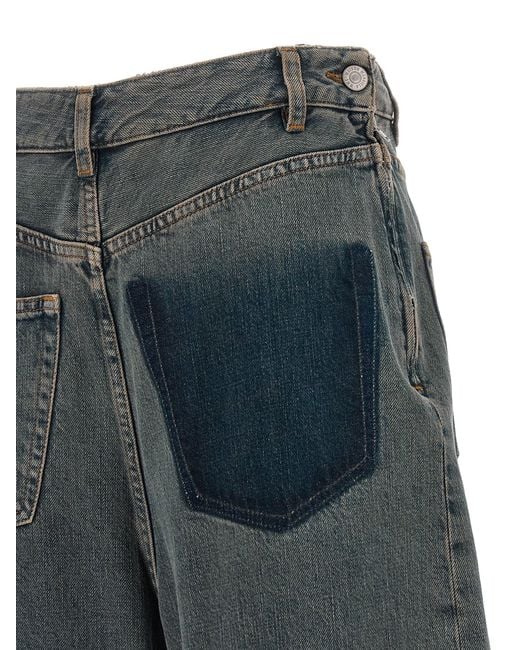 MM6 by Maison Margiela Blue Cotton Jeans Denim Clothing