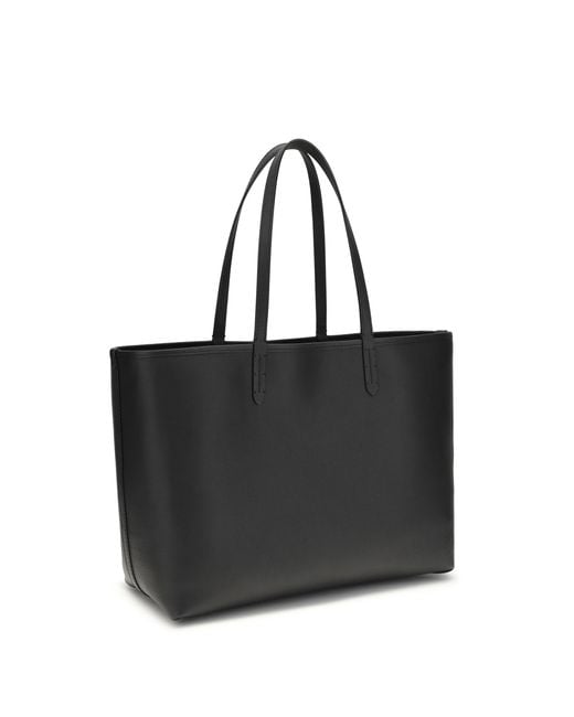 Burberry Black Bloomsbury Medium Reversible Tote Bag Calf Leather Bos Taurus Shoulder