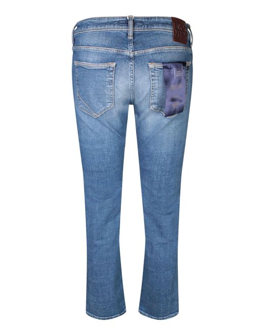 Incotex Blue 5T Distressed Jeans for men