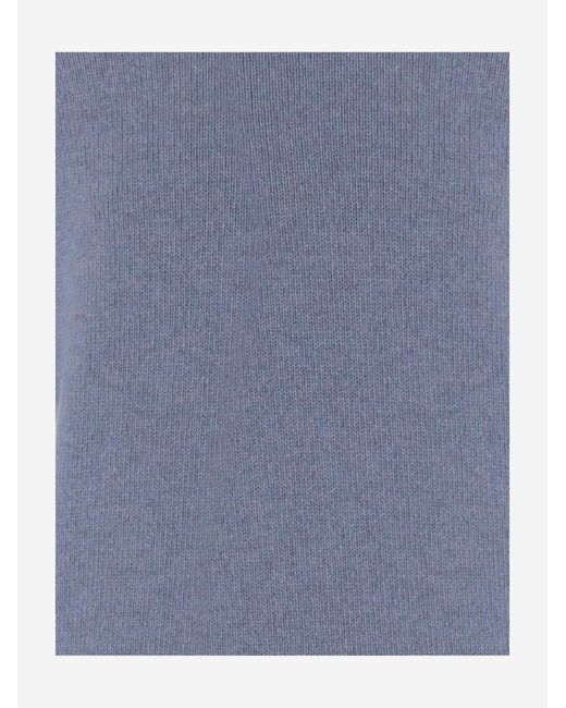 Tagliatore Blue Cashmere Sweater for men