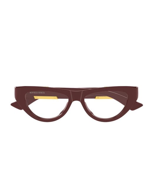 Bottega Veneta Brown Bv1454O Linea Ribbon Bio-Inettato Optical Frames