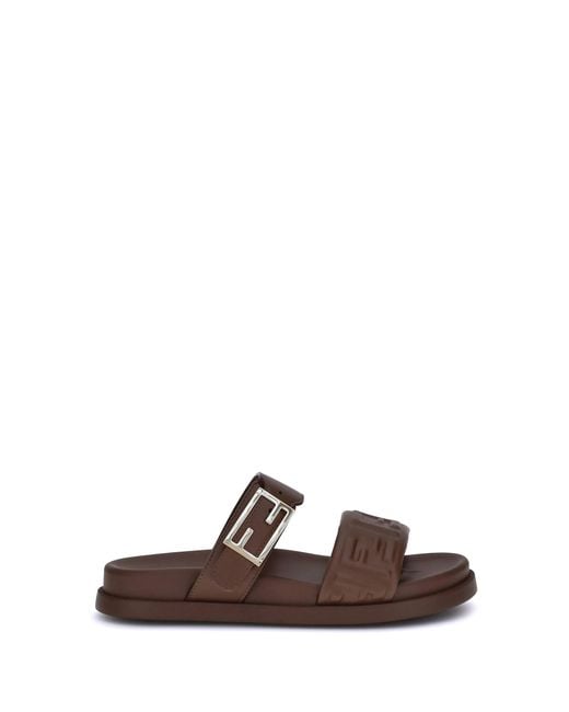 Fendi Brown Sandals
