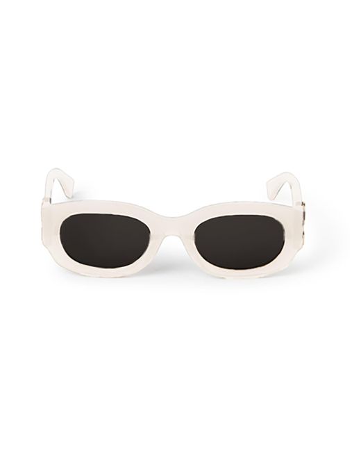 Off-White c/o Virgil Abloh Black Oval Frame Sunglasses