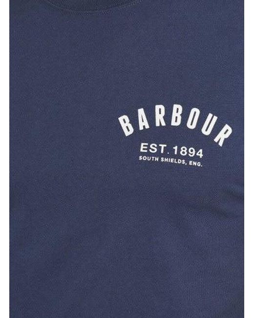 Barbour Blue Preppy T-Shirt for men