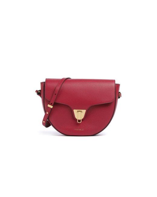 Coccinelle Red Crossbody Bag Cowhide Crossbody-Bags
