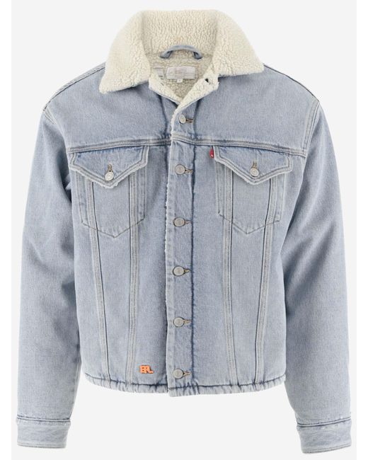 ERL Blue Levis X Cotton Jacket for men