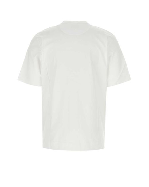 Fendi White Cotton T-Shirt for men