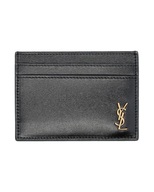 Saint Laurent Cassandre Card Case in Grey for Men Lyst UK