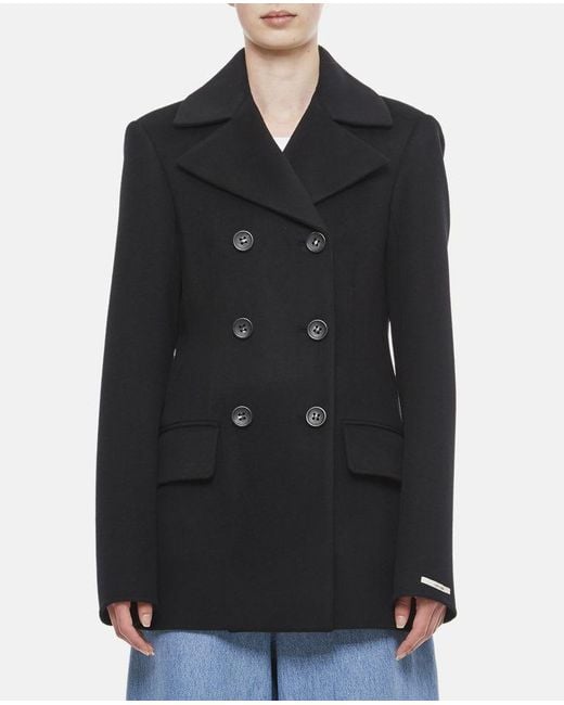 Sportmax Black Yana Wool Short Coat