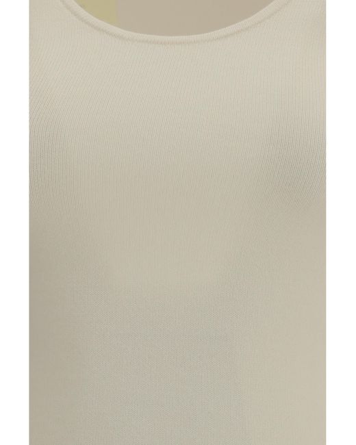 Totême White Compact Sweater Wool