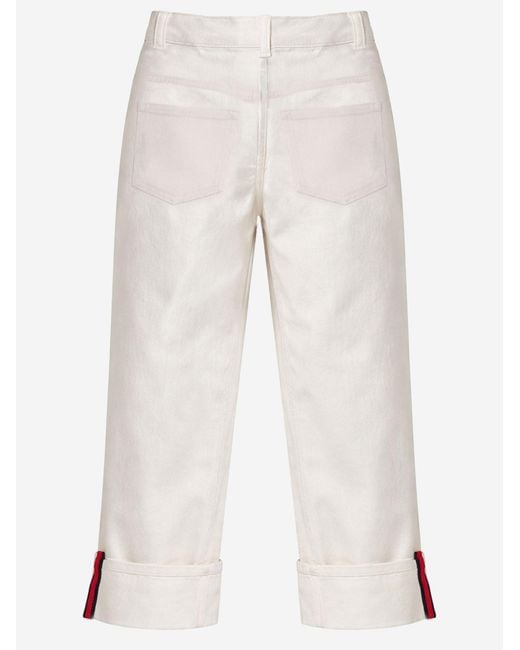 Gucci White Cotton Denim Jeans Trousers for men