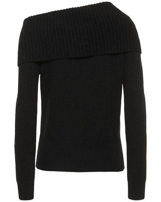 Michael Kors Black Sweater With One Shoulder Bare