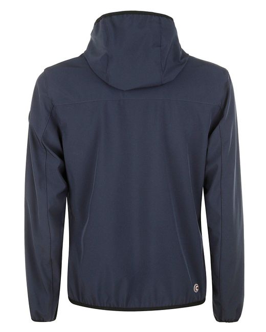 Colmar Blue Logo Patch Hooded Zipped Jacket for men