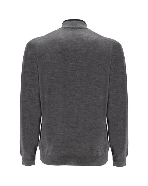 Fedeli Gray Sweater for men