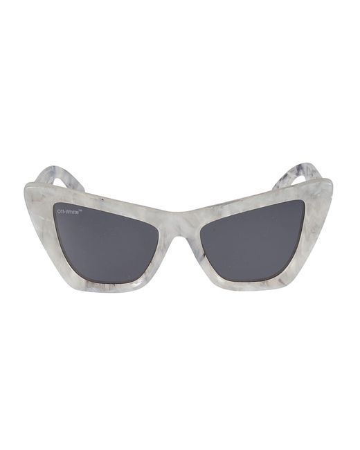Off-White c/o Virgil Abloh Gray Edvard Cat-eye Sunglasses