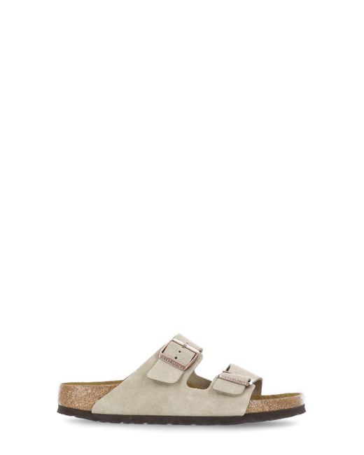 Birkenstock White Sandals Beige