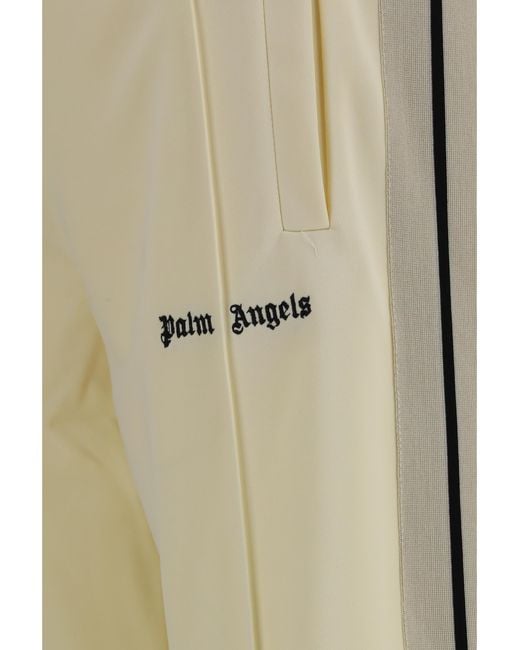 Palm Angels Natural Classic Logo Track Pants for men