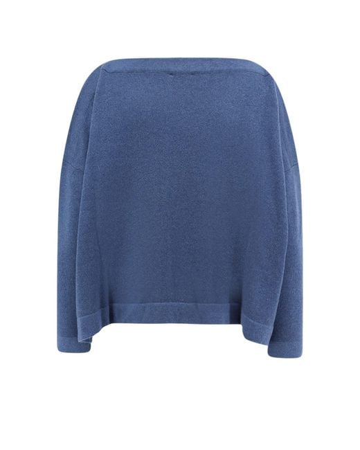 F Cashmere Blue Daisy 1 Cashemere Sweater