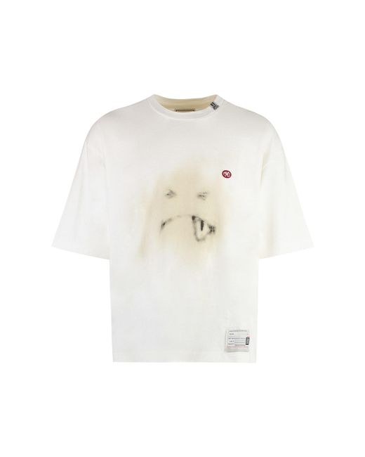 Maison Mihara Yasuhiro White Cotton Crew-Neck T-Shirt for men