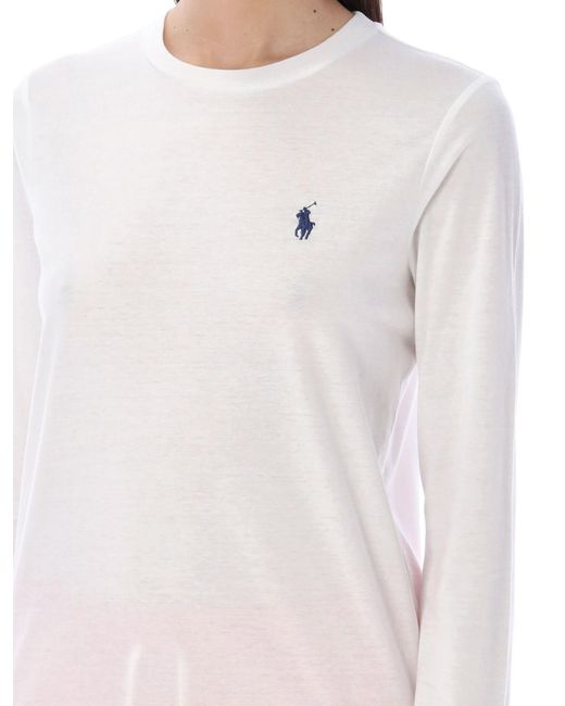 Polo Ralph Lauren White Classic Tshirt Ls