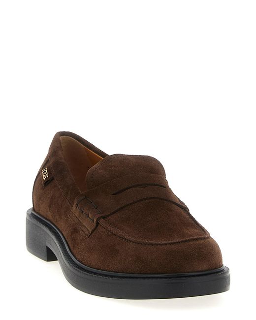 Tod's Brown 'gomma 20l' Loafers