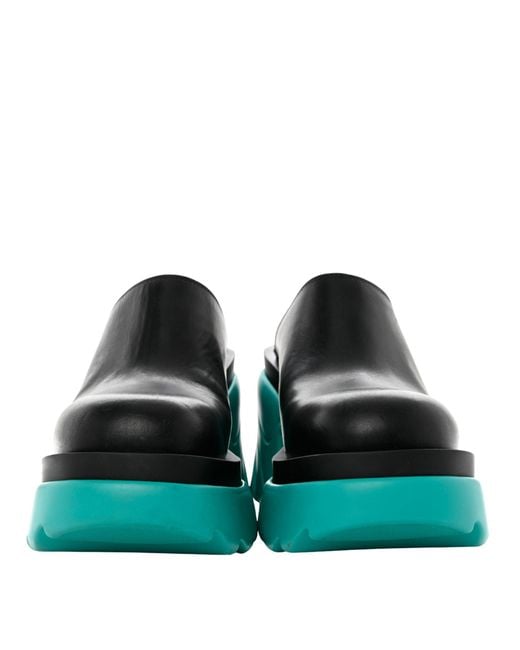 Bottega Veneta Black Flash Platform Mules