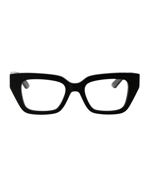 McQueen Black Am0453O 001 Transparent Acetate Optical