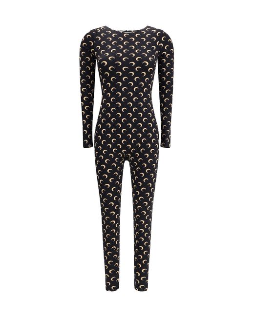 MARINE SERRE Black Moon Jumpsuit