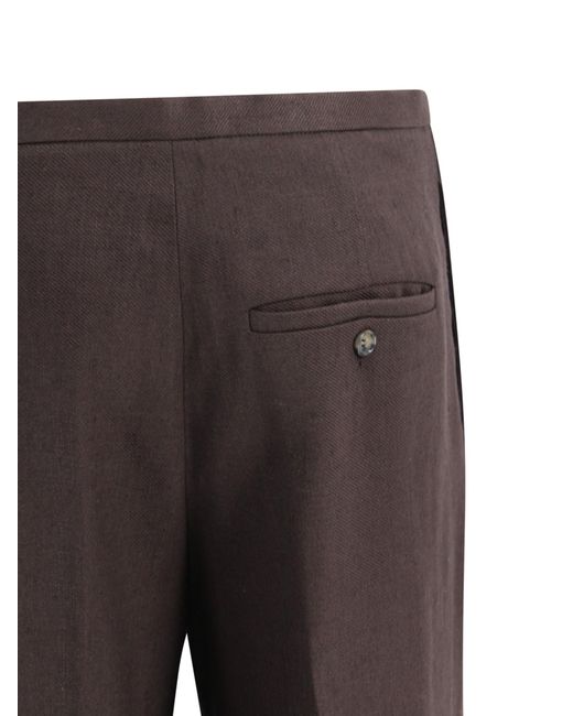 Alberta Ferretti Gray Trousers Fabric
