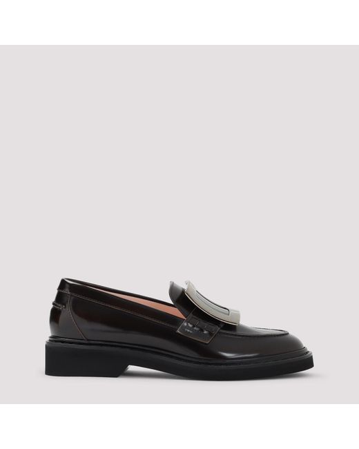 Roger Vivier Black Viv Rangers Met Buc 25 Loafers