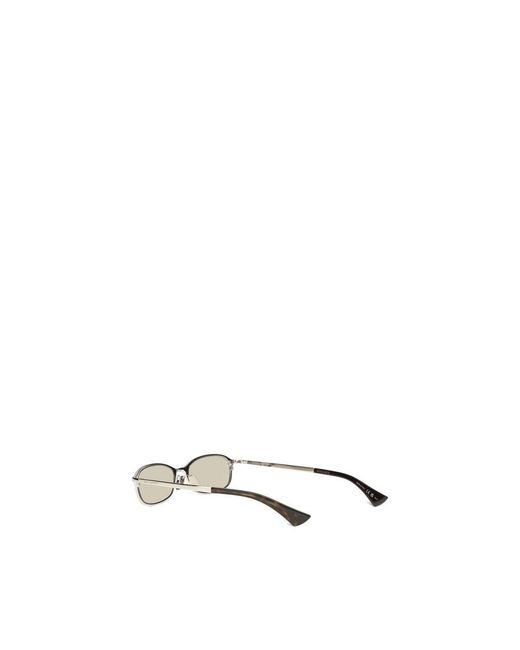 Saint Laurent White Acetate Sunglasses