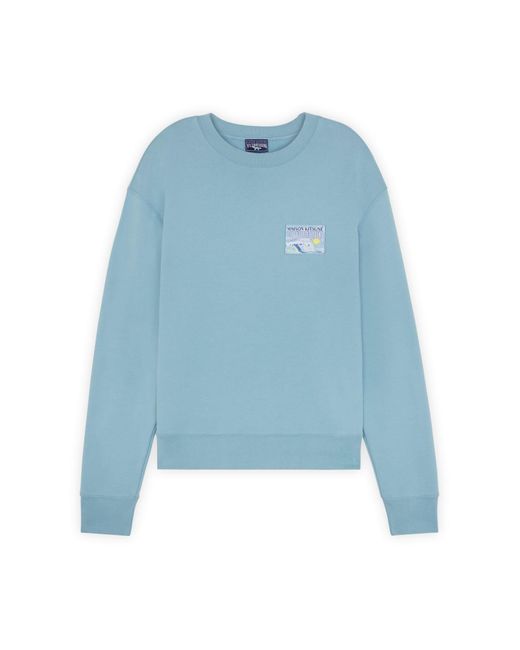 Maison Kitsuné Blue X Vilebrequin Comfort Sweatshirt for men