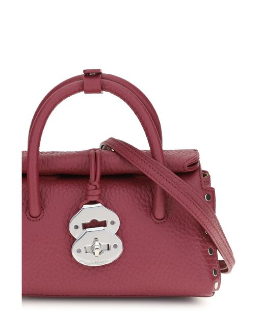 Zanellato Pink Leather Handbag Centauro Baby Calf Handbags