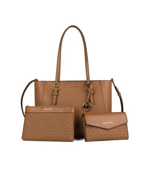 Michael Kors Brown Tote Bag 88.Coated Canvas Tote-Bags