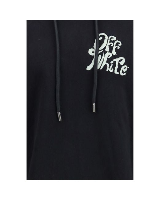 Off-White c/o Virgil Abloh Blue Cotton Hoodie for men