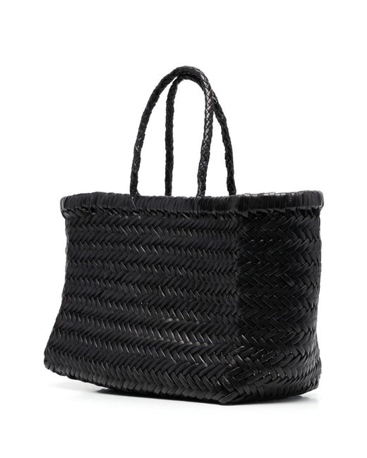 Dragon Diffusion Black Borsa Tote Piccola 'Triple Jump'