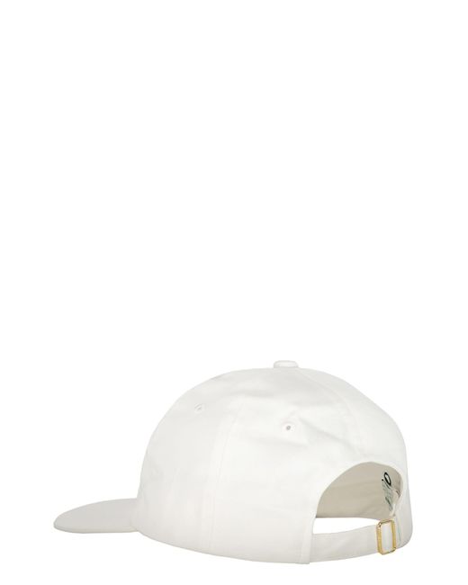 Casablancabrand White Embroidered Baseball Cap