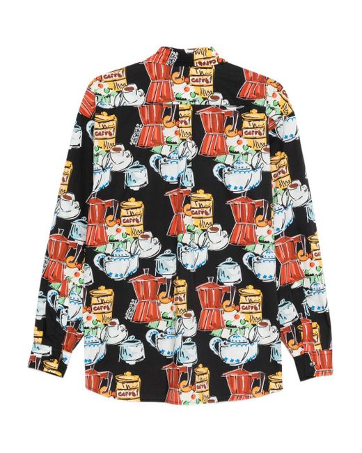 ALESSANDRO ENRIQUEZ Gray Printed Cotton Shirt