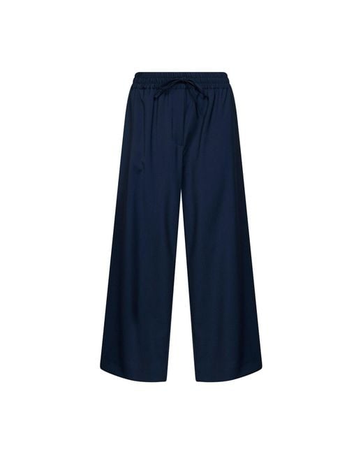 Weekend by Maxmara Blue Jogging Trousers Wkdelmo Virgin Wool
